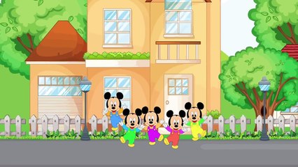 Five Little Mickeys Jumping and Joker Mickey Mouse Toilet Prank