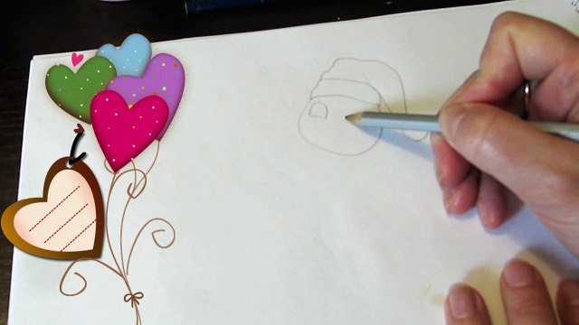 Говорящая Анжела. Как нарисовать говорящую Анжелу поэтапно по шагам для детей