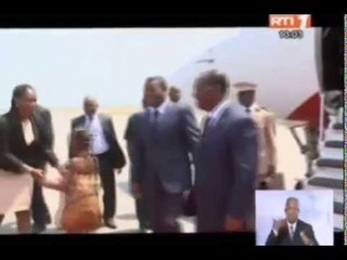 Video herunterladen: RTI - Arrivée à Abidjan du Président togolais Faure Gnassingbé pour une visite de travail de 24h