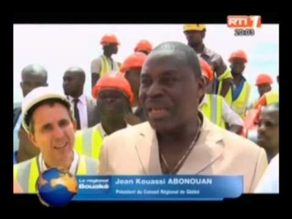 Infrastructure: le ministre d'état Hamed Bakayoko visite le chantier du pont de Beoumi