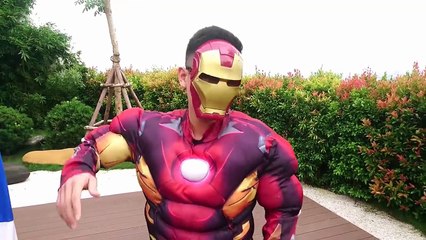 SPIDERMAN vs CAPTAIN Americas in LOVE with IRONMAN by Cupid Arrow W/ Superheroes In Real Life :)