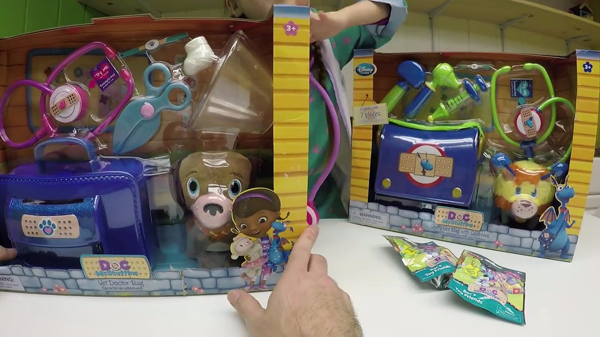 ⁣NEW DISNEY JUNIOR DOC MCSTUFFINS VET PET SQUIBBLES & STUFFY VET PET BAG PLAYSET Toy Surprise Toy