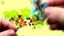 Learn Sizes With Skittles Surprise Toys - Disney Hello Kitty Peppa Little Pony Petshop Toys