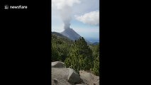 Volcano erupts in Colima, Mexico
