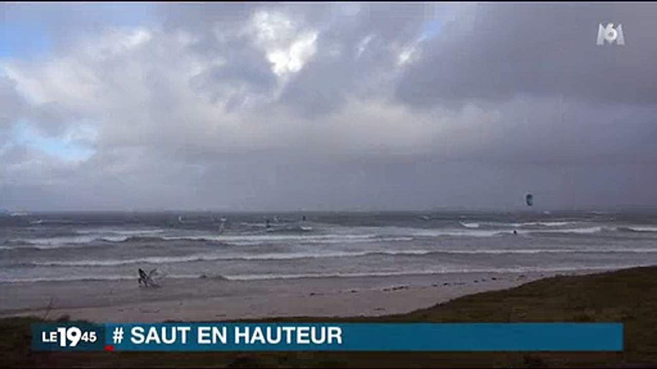 Kite surf : Incroyable saut à plus de 19 mètres en Bretagne ! Regardez
