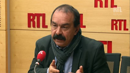 Philippe Martinez était l'invité de RTL le 19 janvier 2017