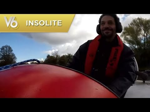 Un aéroglisseur / Hovercraft - Les essais insolites de V6