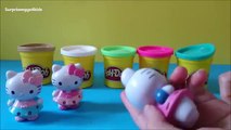 Play Doh surprise eggs unboxing Hello Kitty collection überraschungseier, Apertur Uova