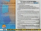 UB: Malacañang, itinangging may kinalaman ito sa print na nananawagan ng 2nd term kay PNoy