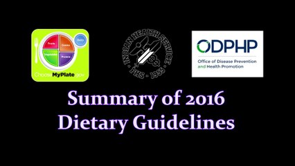 2016 Dietary Guidelines Overview