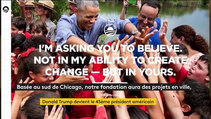Barack et Michelle Obama annoncent le lancement de leur fondation