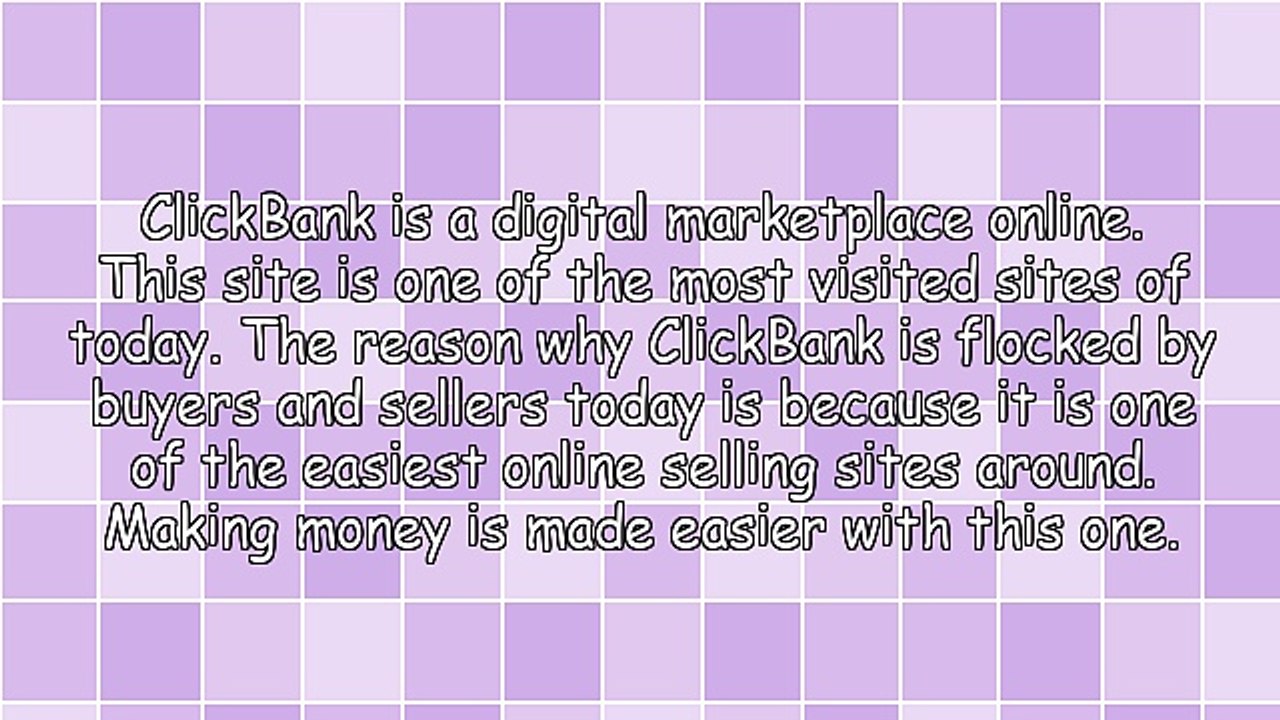 The ClickBank Overview