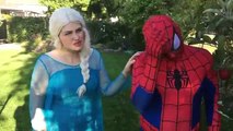 Frozen Elsa Spiderman vs Magic Unicorn Fun Superhero Kids In Real Life In 4K