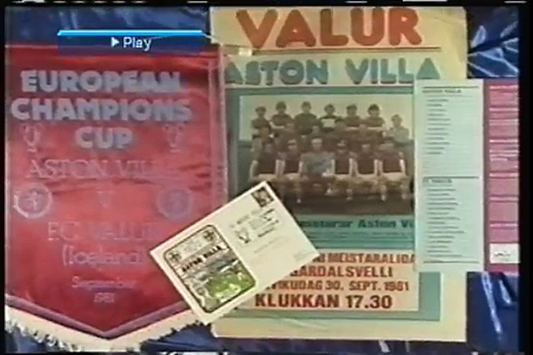 16.09.1981 - 1981-1982 European Champion Clubs' Cup 1st Round 1st Leg Aston Villa 5-0 Valur Reykjavik