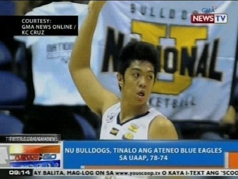 NTG: NU Bulldogs, tinalo ang Ateneo Blue Eagles sa UAAP, 78-74 ang score