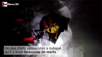 Massif de Gran Sasso: une avalanche frappe l'hôtel Rigopiano