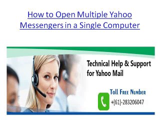 How to Open Multiple Yahoo Messengers in a Single Computer