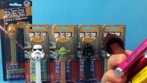 Star Wars PEZ Candy Dispensers include C-3PO Stormtrooper Yoda Darth Vader R2-D2 Chewbacca dispenser