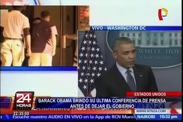 EEUU: Barack Obama brindó última conferencia de prensa