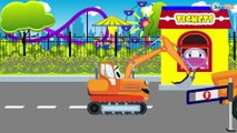 The Yellow Tow Truck rescues Cars Friends - Tractor Pavlik - Cars & Trucks for Kids