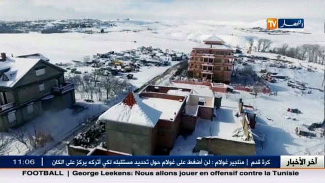 صور حصرية لقناة النهار ..ولاية سطيف تكتسي حلة بيضاء