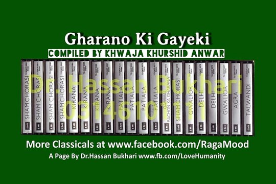 Classical - Gharano Ki Gayeki Vol. 1 - Sham Chorasi - Ustad Salamat Ali Khan - Track 4 - Abhogi KanRa Tabla Ustad Shaukat Sarangi Ustad Nazim Ali