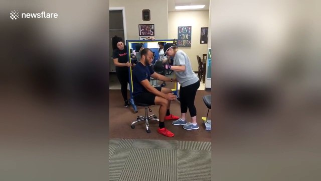 Woman walks again after she was left paralysed by epidural injection