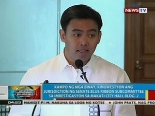 Kampo ng mga Binay, kinuwestyon ang jurisdiction ng blue ribbon subcommittee