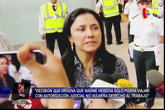 Aseguran que decisión del Poder Judicial no vulnera derecho al trabajo de Nadine Heredia