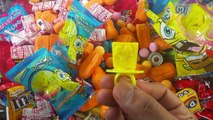 A lot of New Candy Minions Surprise Eggs Spongebob Lollipops Learn Colors with Candy