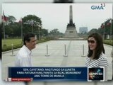 Sen. Cayetano, nagtungo sa Luneta para patunayang panira sa Rizal monument ang Torre de Manila