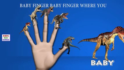 Finger Family Crazy Dinosaur Family Nursery Rhyme - Dinosaur Funny Cartoon Finger Family Songs