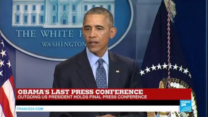 REPLAY - Watch US President Barack Obama's last press conference
