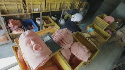 Una factoría japonesa fabrica máscaras inspiradas en Trump