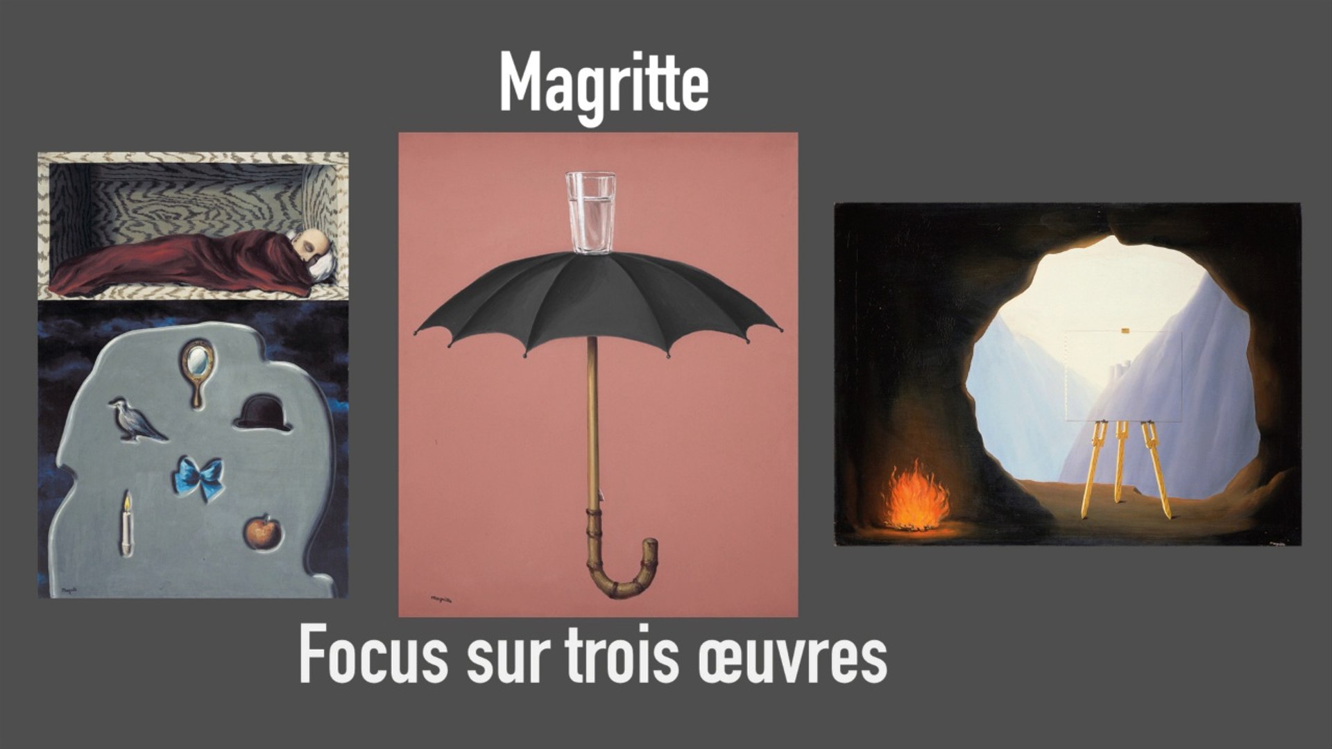 René Magritte, La trahison des images | Focus sur trois oeuvres |  Exposition - Vidéo Dailymotion
