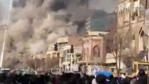 伊朗高楼起火坍塌 30名消防员遇难