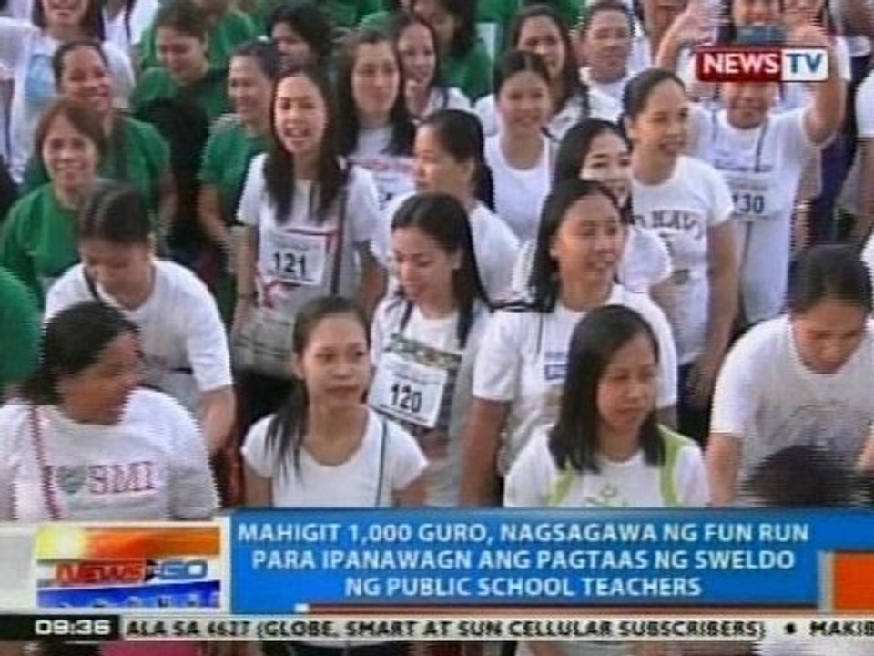 NTG: Mahigit 1k guro, nag fun run para ipanawagan ang pagtaas ng sweldo ng public school teachers