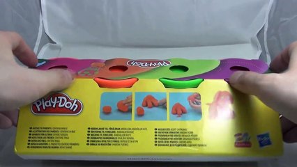 Play doh 4 Pack Colours Unboxing Hasbro #2 - пластилин Play-Doh распаковка коробки №2