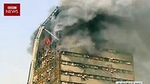 Tehran fire  Many feared dead as high-rise collapses - BBC News
