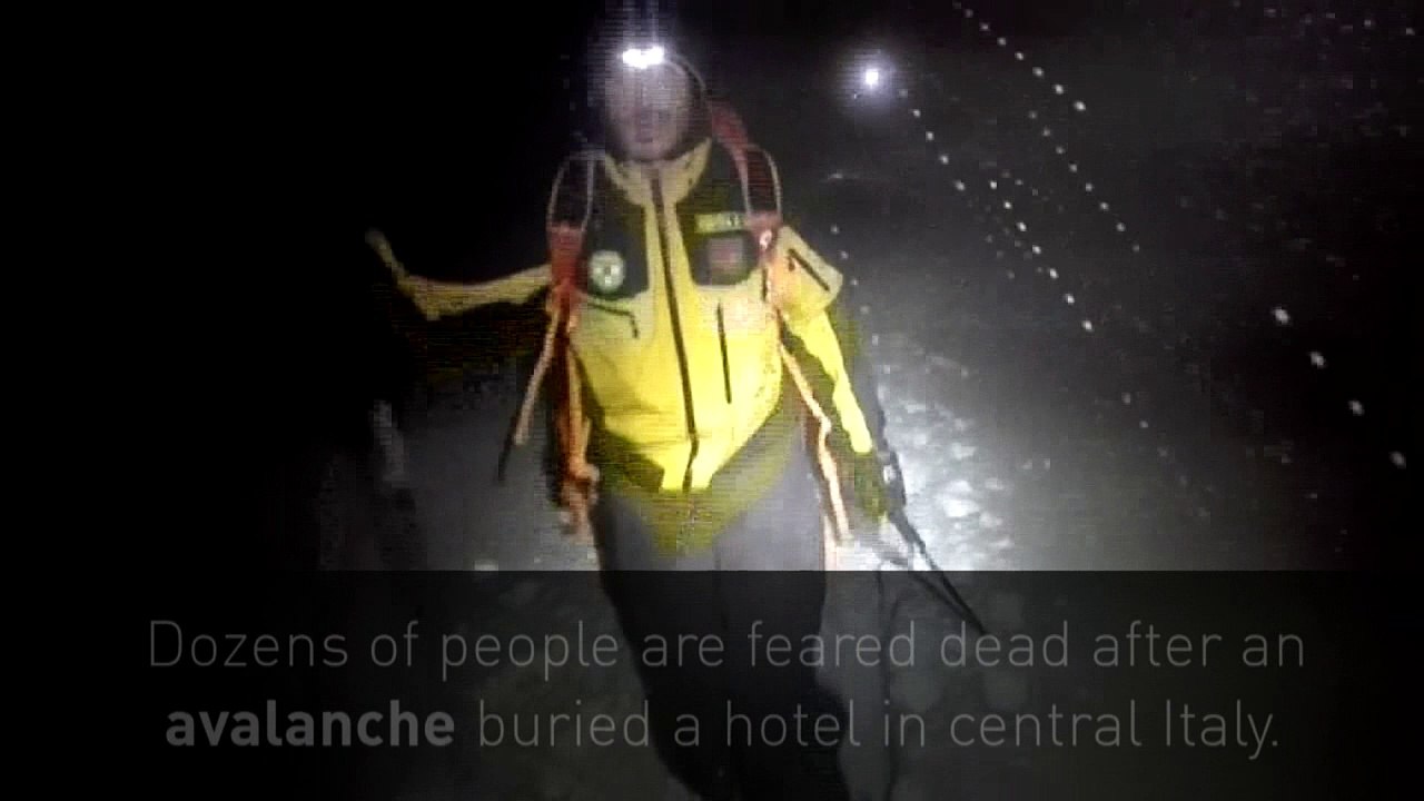 Dozens missing after avalanche buries Italian hotel