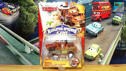 Tải video: Disney Cars Toon Radiator Springs 500 1/2, new Diecast Off Road Mater 1:55 scale Mattel