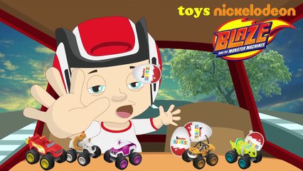Speed Blaze and the Monster Machines Finger Family Song (Open Egg Surprise)