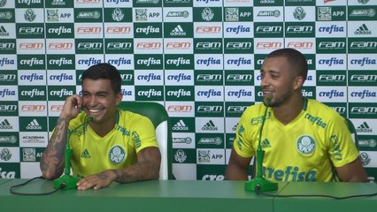 Dupla palmeirense festeja convocação e Dudu cita Cuca em agradecimento