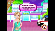 Disney Frozen Games - Princess Elsa Stomach doctor - Surgery games for kids
