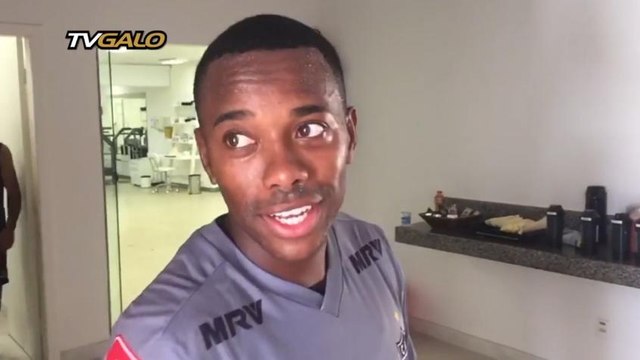 Jogadores do Atlético-MG comemoram a convocação