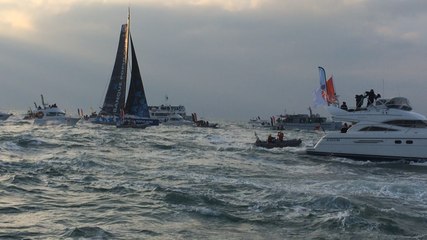 Vendée Globe. Armel Le Cleac'h franchit la ligne d'arrivée