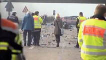 The horrifying aftermath of a crash that kills 6 after car drives wrong way on German motorway