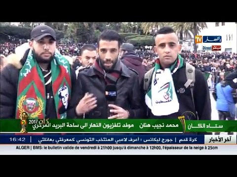 مباشرة من ساحة البريد المركزي ونقل لأجواء مبارات الجزائر-تونس