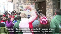 Spanish village chases away evil in new year tradition
