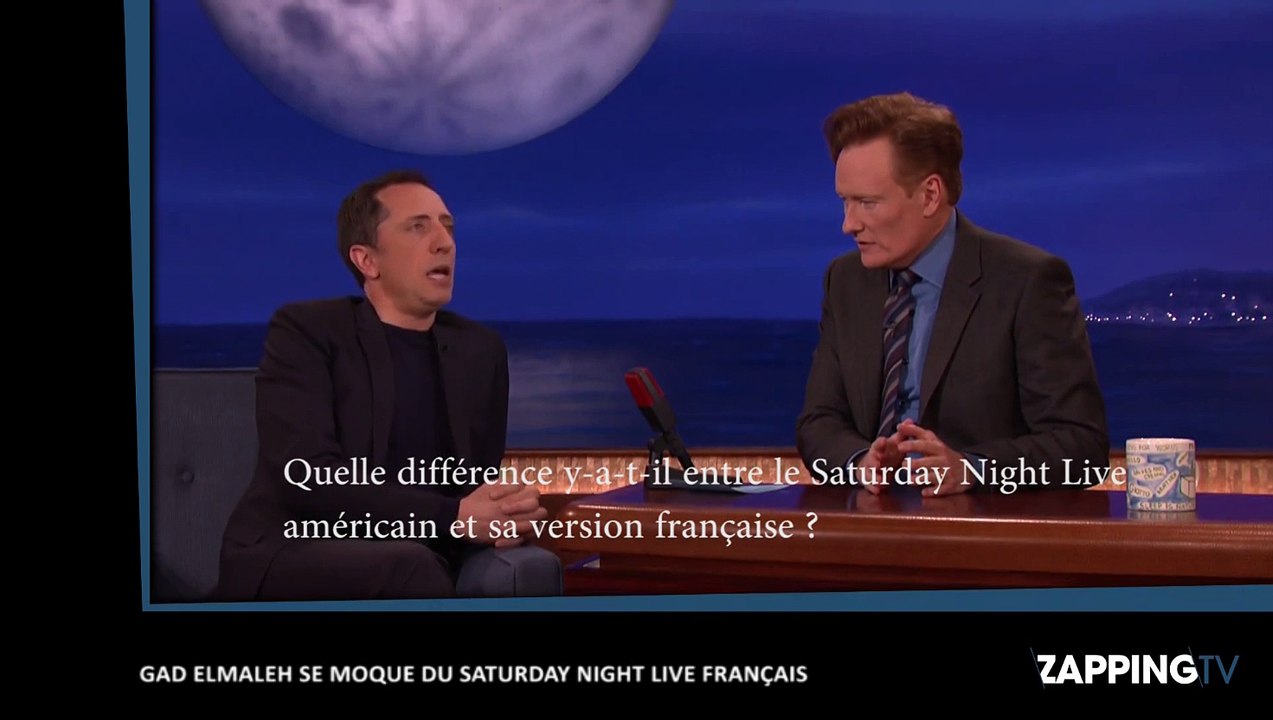 Saturday Night Live : Gad Elmaleh se moque de la sion française chez Conan O’Brien